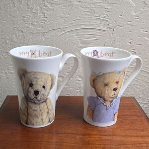ROY KIRKHAM SET OF 2 BONE CHINA "MY BEAR" MUGS